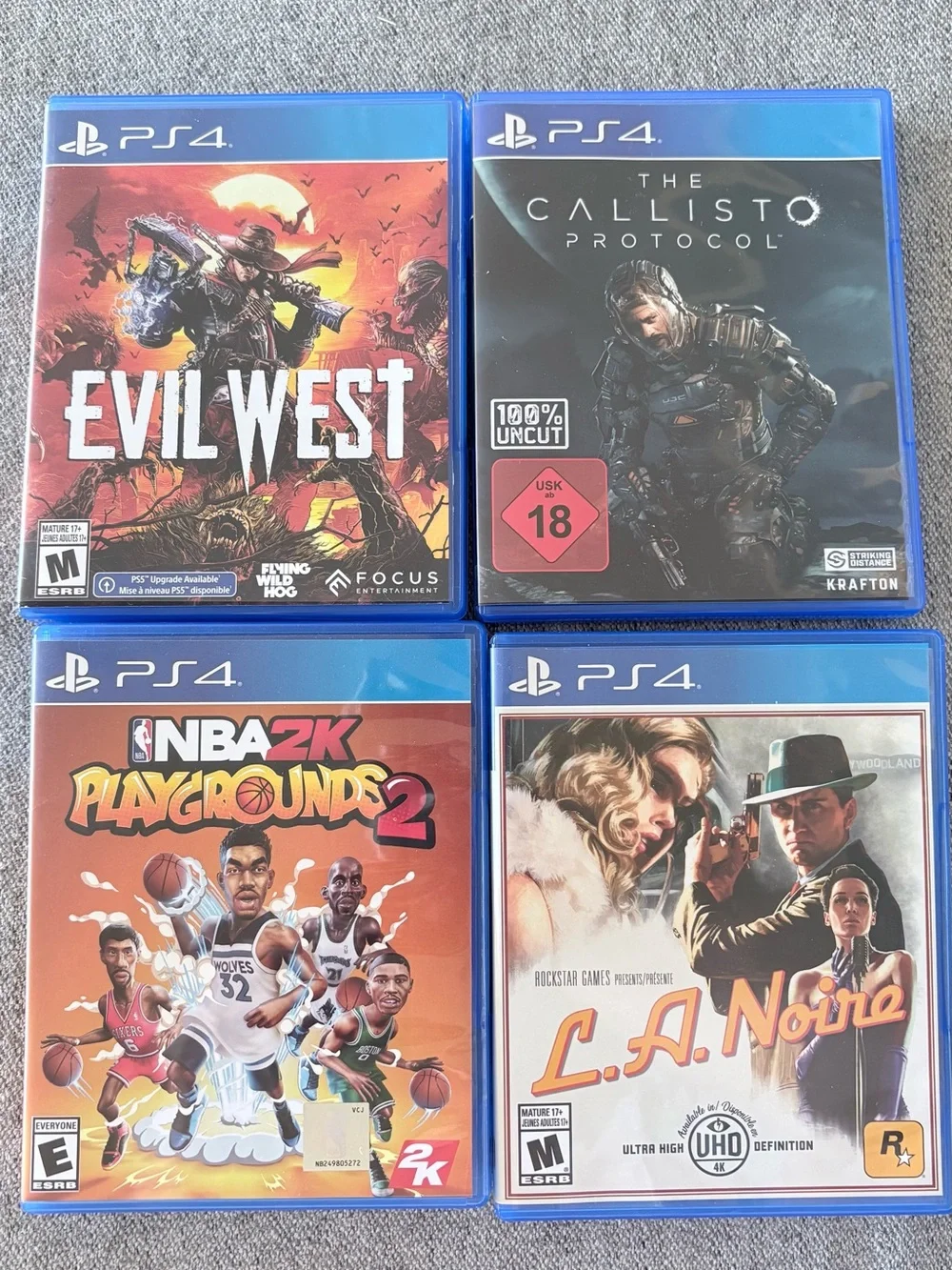 PlayStation 4 Game Case - Blue PS4 Game Cover (Pack)